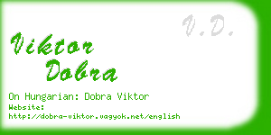 viktor dobra business card